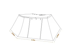 270 Awning 2m Wall Kit - BlockOut