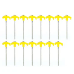 16 Piece Screw in Tent Peg Set