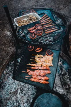 Campfire Cooking Grill Combo
