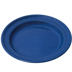 27cm Enamel Flat Plate - Navy