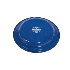 27cm Enamel Flat Plate - Navy