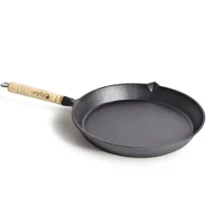 25cm Round Frying Pan Solid Handle