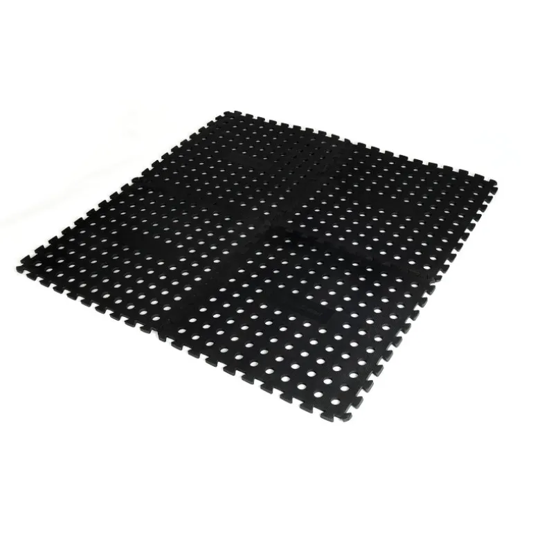 Foam Floor Mat Black - 4 Pack