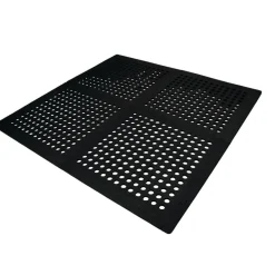 Foam Floor Mat Black - 4 Pack