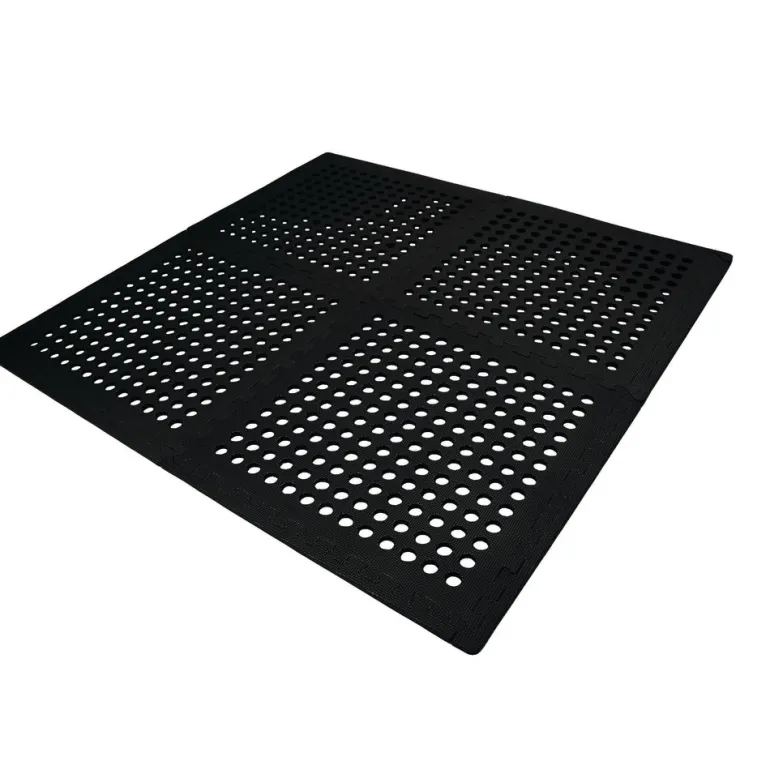 Foam Floor Mat Black - 4 Pack