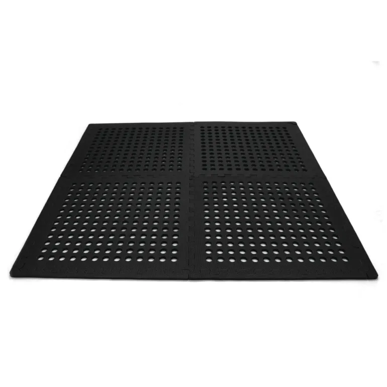 Foam Floor Mat Black - 4 Pack