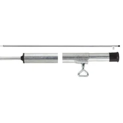 Galvanised Tent Pole with Tee Nut - 275CM