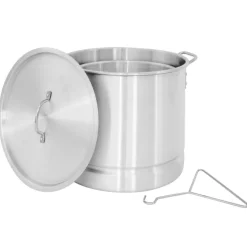 30L Aluminium Stockpot & Basket