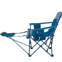 Monarch Arm Chair with Footrest - Blue