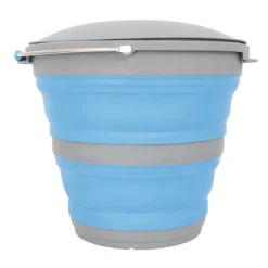 Popup Bucket With Lid 10L Blue