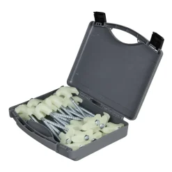 Screw In Tent Peg Set 25 Piece Glow in the dark