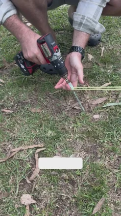 Screw In Tent Peg Set 25 Piece Glow in the dark