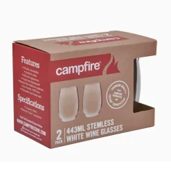 Tritan Stemless White Wine 443ML 2 Pack